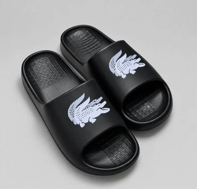 Chanclas Lacoste Negro / Blanco